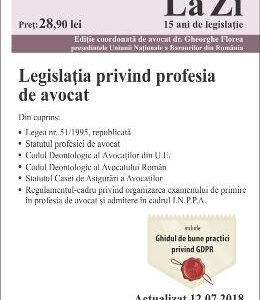 Legislatia privind profesia de avocat Act. 12.07.2018