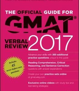 The Official Guide for GMAT Verbal Review 2017 with Online Question Bank and Exclusive Video