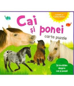 Cai si ponei. Carte puzzle