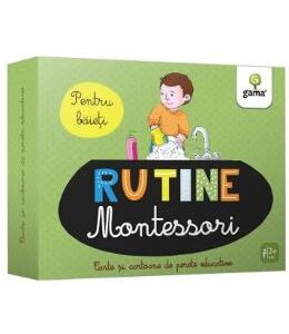 Rutine. Montessori pentru baieti - Cartoane de perete educative si decorative