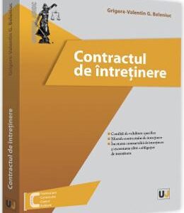 Contractul de intretinere - Grigore-Valentin G. Beleniuc