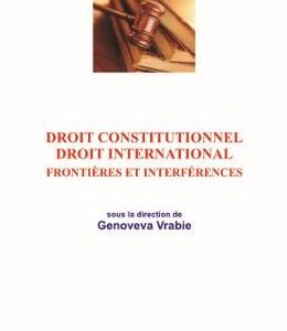 Droit constitutionnel. Droit international - Genoveva Vrabie