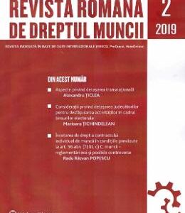 Revista Romana de Dreptul Muncii Nr.2/2019