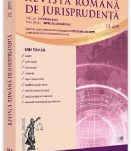 Revista romana de jurisprudenta Nr. 1 din 2019