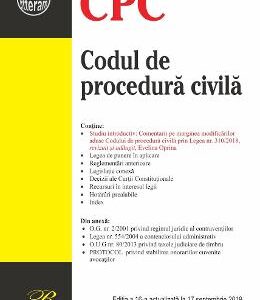 Codul de procedura civila. Act. 17 septembrie 2019