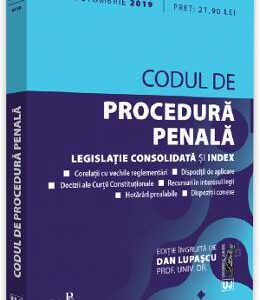 Codul de procedura penala: Octombrie 2019