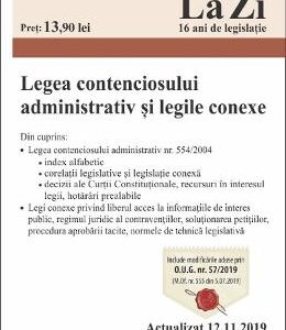 Legea contenciosului administrativ si legile conexe Act. 12.11.2019