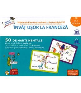 Invat usor la franceza. 50 de harti mentale - Clasa pregatitoare - 2  - Stephanie Eleaume Lachaud