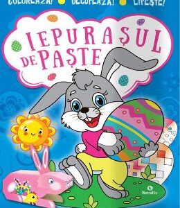 Iepurasul de Paste. Coloreaza! Decupeaza! Lipeste!