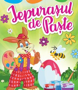 Iepurasul de Paste. Coloreaza! Decupeaza! Lipeste!