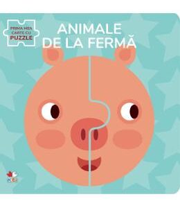 Animale de la ferma. Prima mea carte cu puzzle