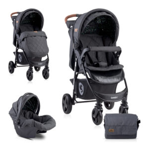 Carucior 2 in 1 Daisy cos auto inclus Black Circles