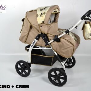 Carucior 2 in 1 Kerttu Tiger cappuccino cu model