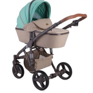 Carucior 2 in 1 Rimini Beige  Green Dots