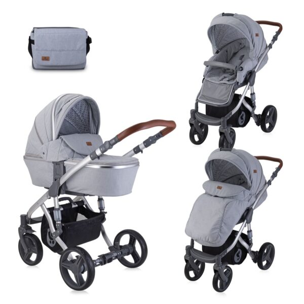 Carucior 2 in 1 Rimini Grey  Black Dots