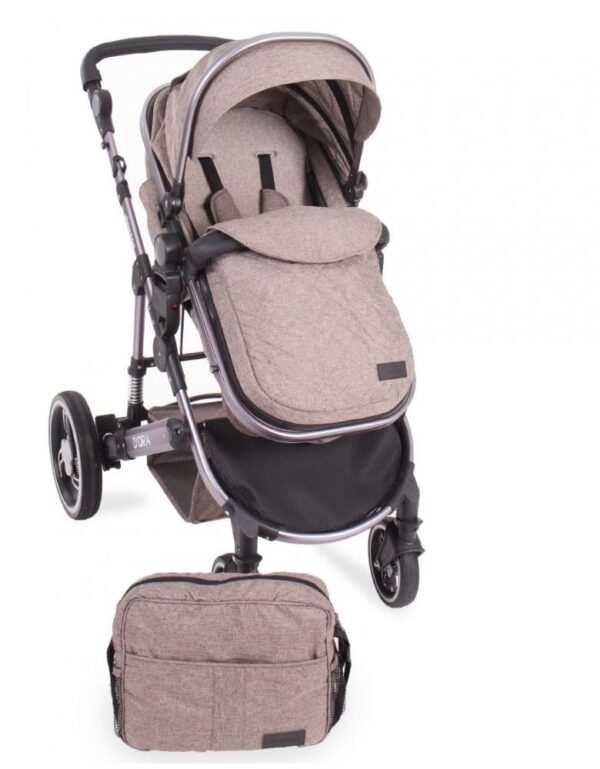 Carucior 2 in 1 cu suspensii Dora Beige