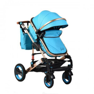 Carucior 2 in 1 cu suspensii Gala Leather Turquoise