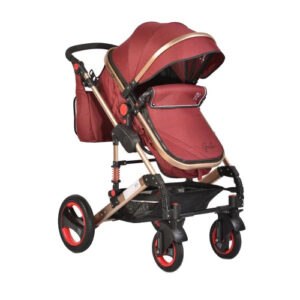 Carucior 2 in 1 cu suspensii Gala Leather Red