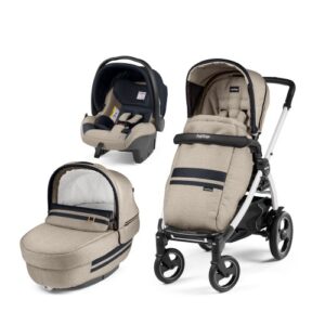 Carucior 3 in 1 Peg Perego Book Plus 51 S Titania White Luxe Ecru