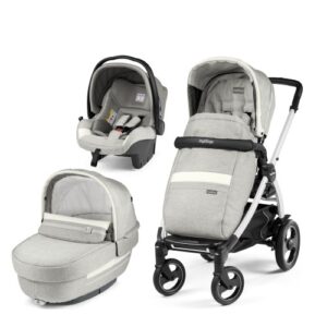 Carucior 3 in 1 Peg Perego Book Plus 51 S Titania White Luxe Pure