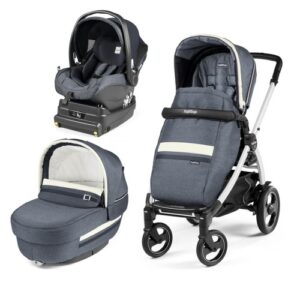 Carucior 3 In 1 Peg Perego Book Plus 51 S Titania White i-Size Luxe Mirage