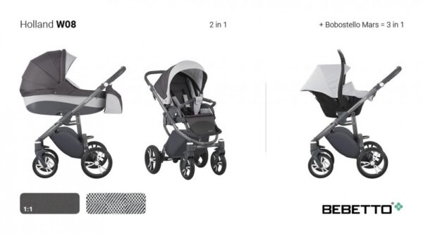 Carucior 3 in 1 Bebetto Holland W8