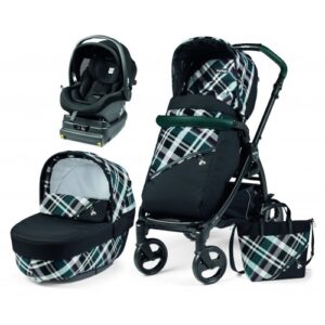 Carucior 3 in 1 Book 51 Modular i-Size baza i-size inclusa Peg Perego Tartan