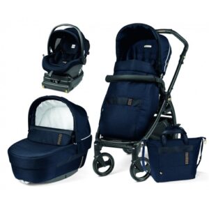 Carucior 3 in 1 Book 51 Rock Navy baza i-Size inclusa Peg Perego