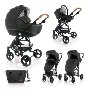 Carucior 3 in 1 Crysta Black