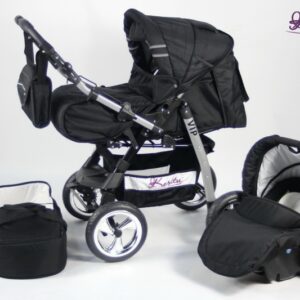 Carucior 3 in 1 Kerttu Vip 41 negru