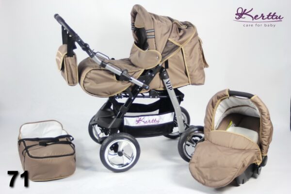 Carucior 3 in 1 Kerttu Vip 71 cappuccino