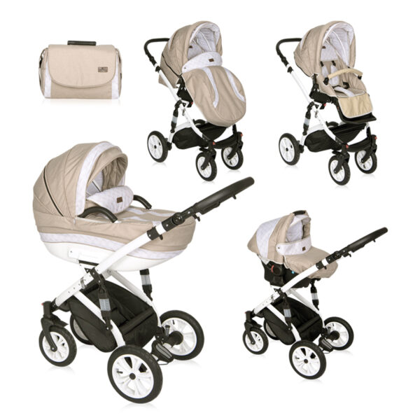 Carucior 3 in 1 Mia Air Light  Dark Beige