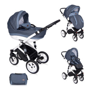 Carucior 3 in 1 Mia Air Light  Dark Blue