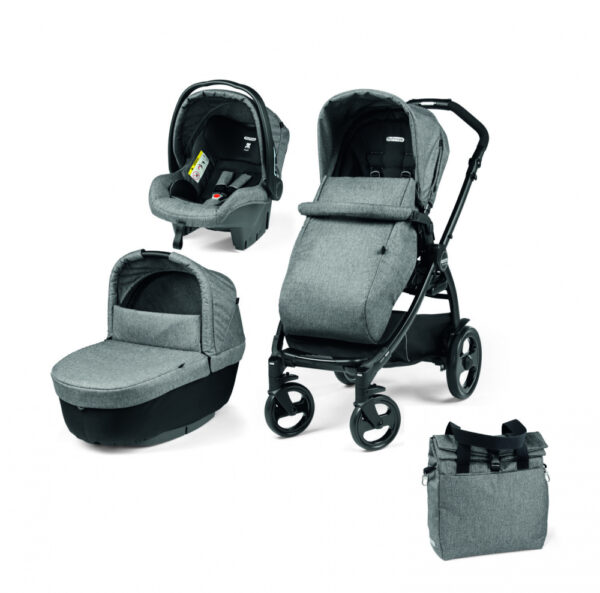 Carucior 3 in 1 Peg Perego Book 51 Titania Primoviaggio SL 0-22 kg Futura Cinder Gri