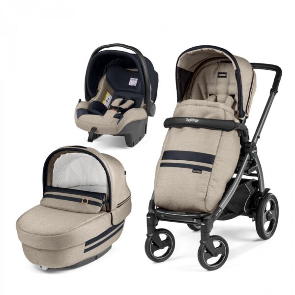 Carucior 3 in 1 Peg Perego Book Plus 51 S Titania Luxe Ecru