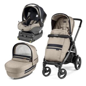 Carucior 3 in 1 Peg Perego Book Plus 51 S Titania i-SIZE Luxe Ecru