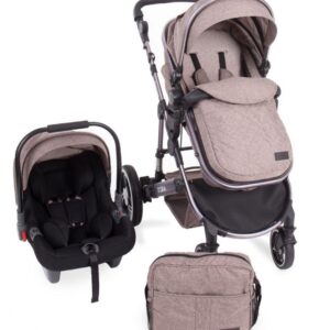 Carucior 3 in 1 cu suspensii Dora Beige