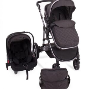 Carucior 3 in 1 cu suspensii Dora Dark Grey