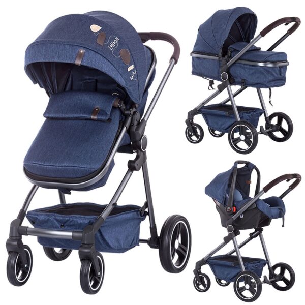 Carucior Chipolino Noah 2 in 1 blue denim