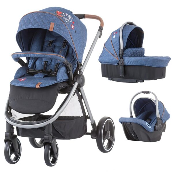 Carucior Chipolino Prema 3 in 1 denim