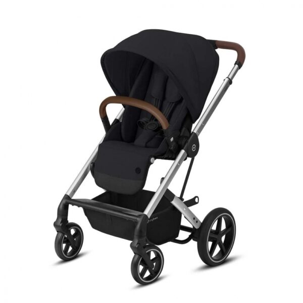 Carucior Cybex Balios S Lux 2 in 1 cadru silver Deep Black