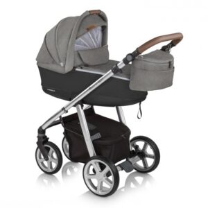 Carucior Espiro 2 in 1 cu roti din spuma EVA Next Manhattan 217 Alaska Grey 2020