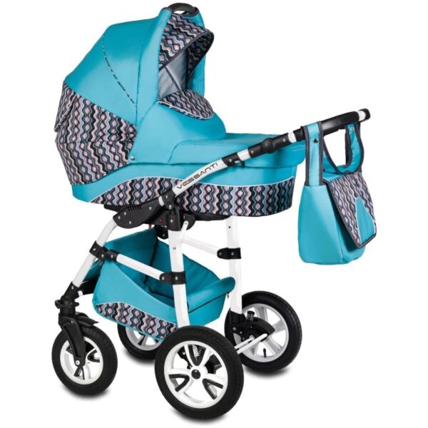 Carucior Flamingo Easy Drive 3 in 1 Vessanti Turquoise