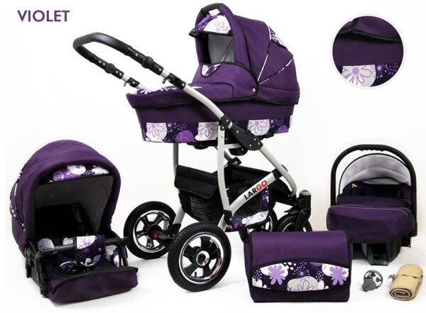 Carucior Largo 3 in 1 Violet