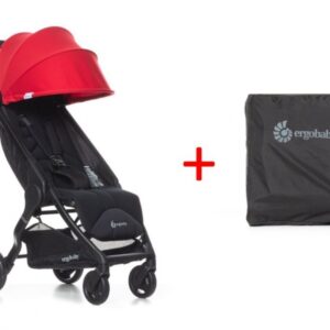 Carucior Sport Compact Ergobaby Metro Rosu + CADOU geanta transport