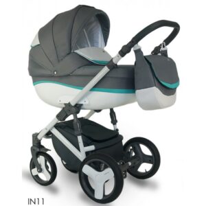 Carucior bebelusi 3 in 1 Bexa Ideal Grey Mint