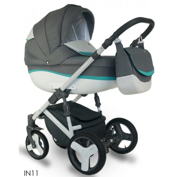 Carucior bebelusi 3 in 1 Bexa Ideal Grey Mint