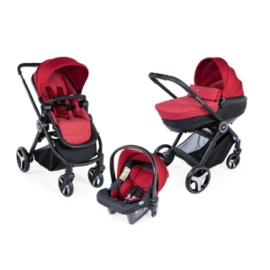 Carucior copii 3 in 1 Chicco Best Friend+ Comfort Red 0 luni+