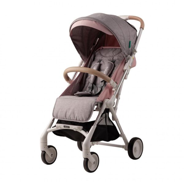 Carucior cu lumini de noapte Bebumi Spotlight Pink Grey