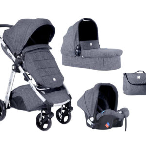 Carucior modular 3 in 1 Ugo Dark Grey Melange 2020